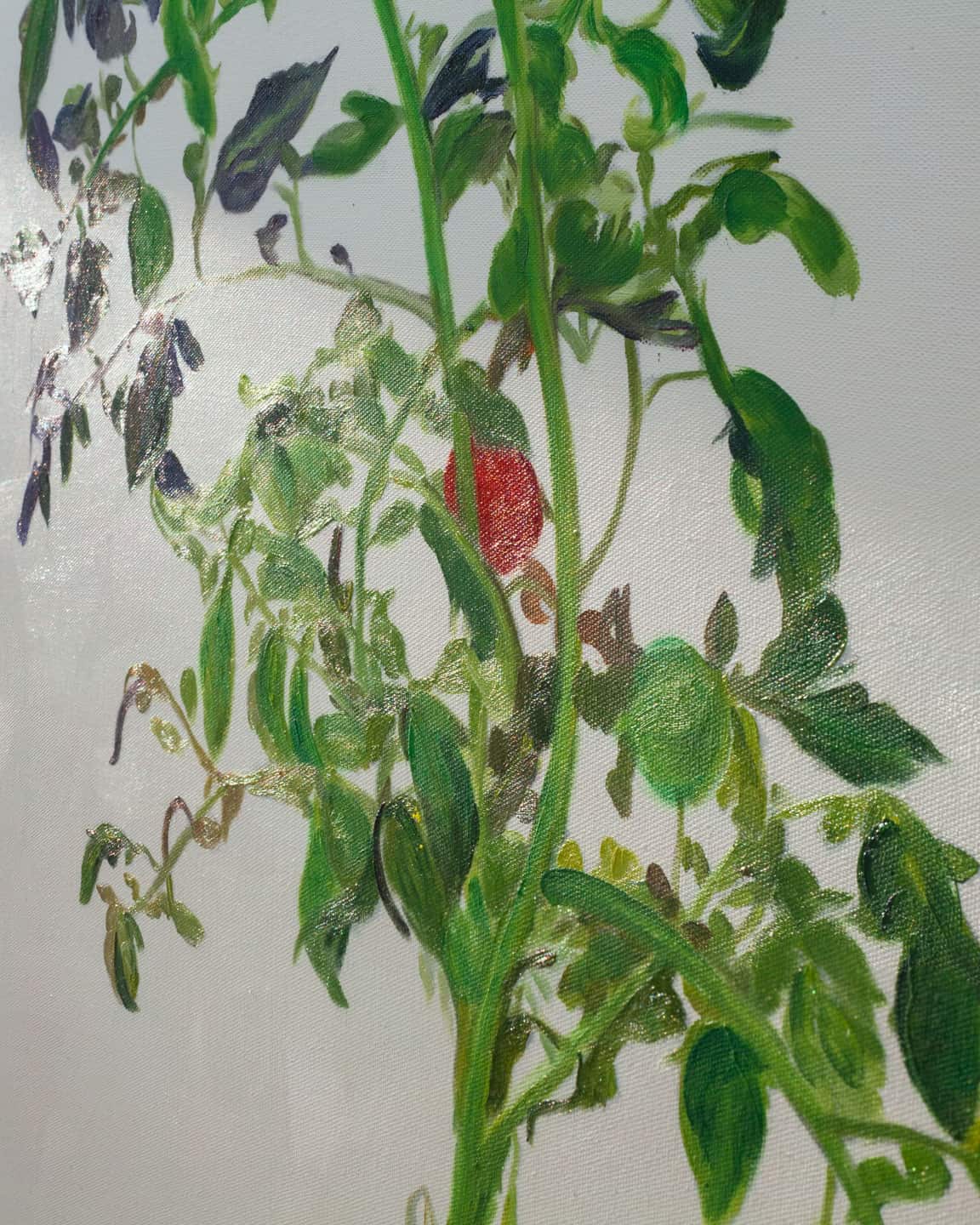 Alex Fischer, VII 陈文波 Chen Wen Bo detail, 2015,  60×48  oil on canvas